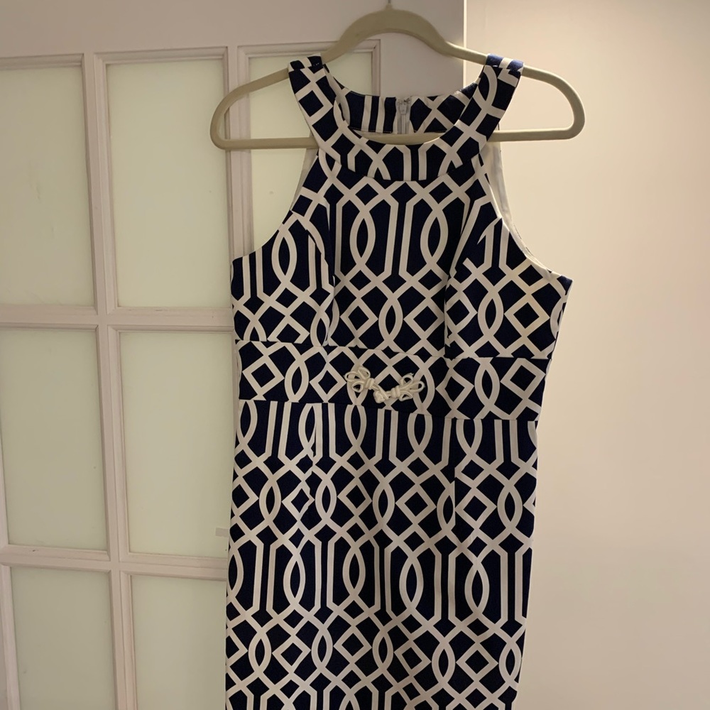 Navy shift dress - ready for wedding season!
